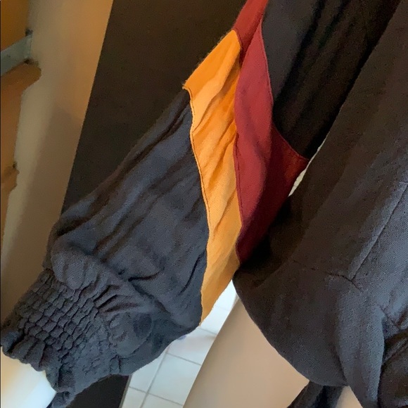 Vintage Havana tie front buttons sweatershirt sz m - Picture 4 of 6